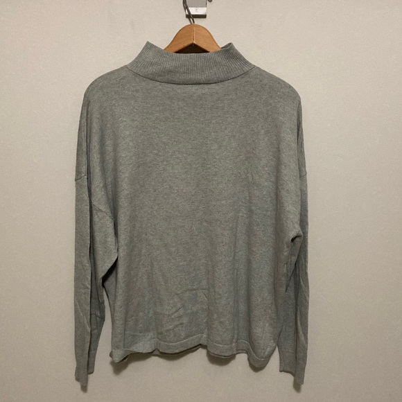 Haven Well Within Women’s Gray 1/4 Zip-Up Pullover Sweater, Size XL Cashmere - Picture 8 of 8